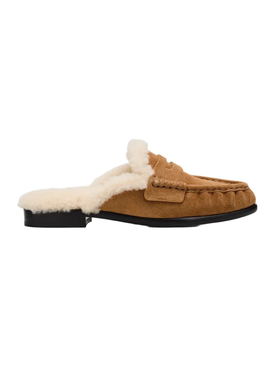Women's Carter Shearling-Lined Suede Mules
