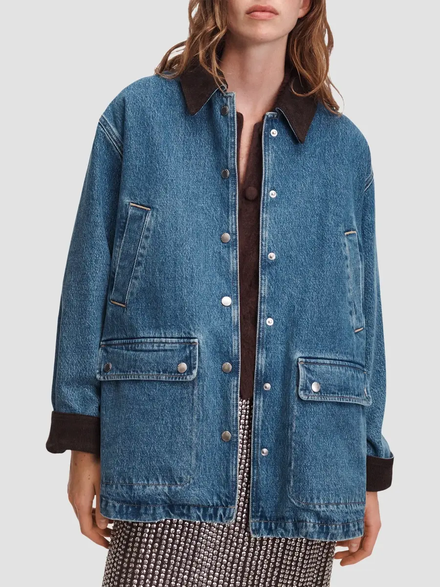 rag & bone Women's Cassidy Oversized Denim Jacket | Thumbnail 2 rag & bone Women's Cassidy Oversized Denim Jacket | Thumbnail 2