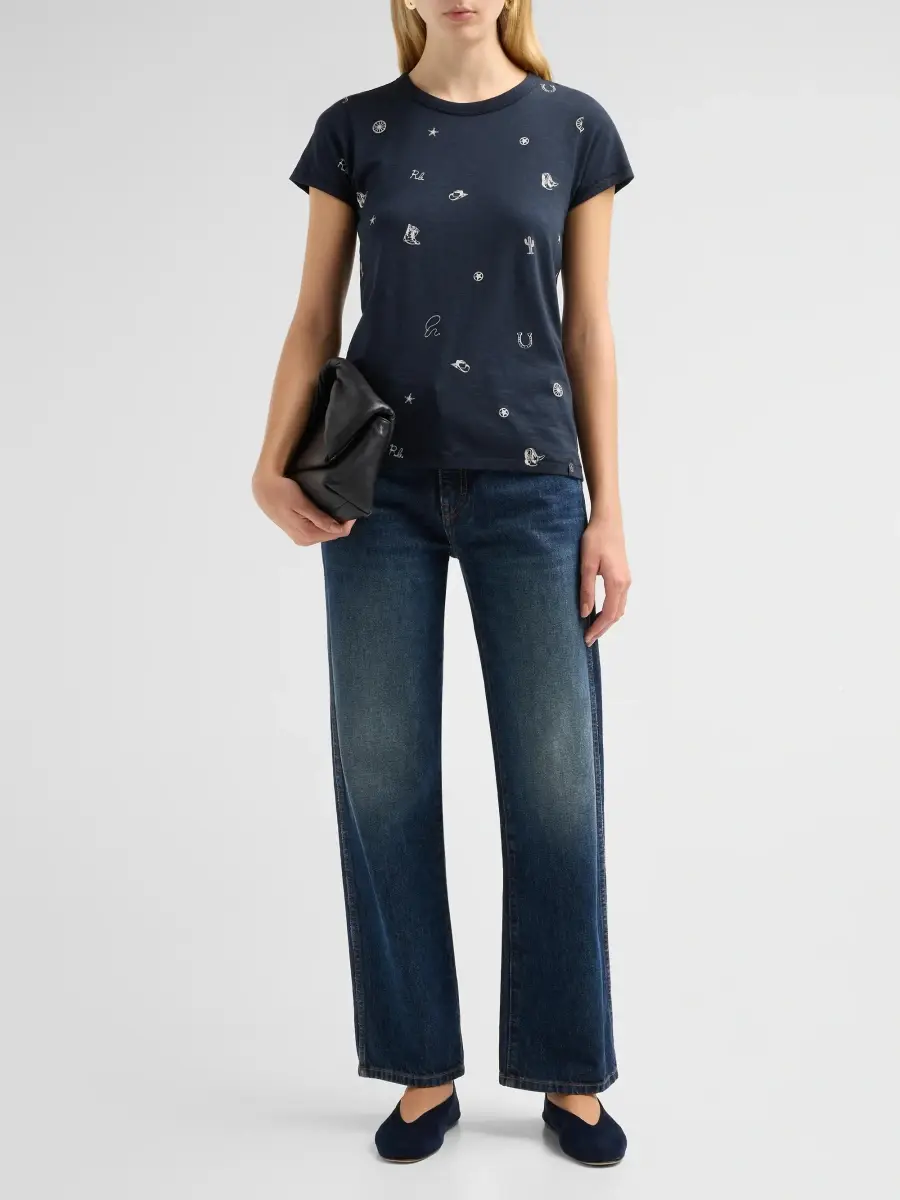 rag & bone Women's All Over Rodeo T-Shirt | Thumbnail 2 rag & bone Women's All Over Rodeo T-Shirt | Thumbnail 2