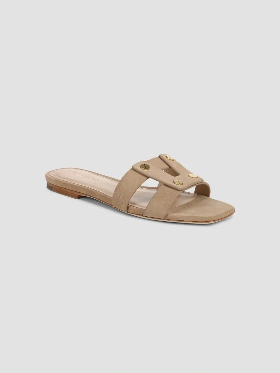 Veronica Beard Women's Via Slide Leather Sandals | Thumbnail 2 Veronica Beard Women's Via Slide Leather Sandals | Thumbnail 2
