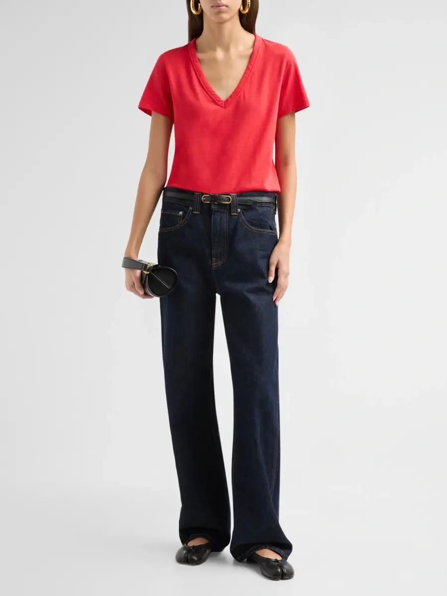rag & bone Women's The Slub Vee V-Neck T-Shirt | Thumbnail 2 rag & bone Women's The Slub Vee V-Neck T-Shirt | Thumbnail 2
