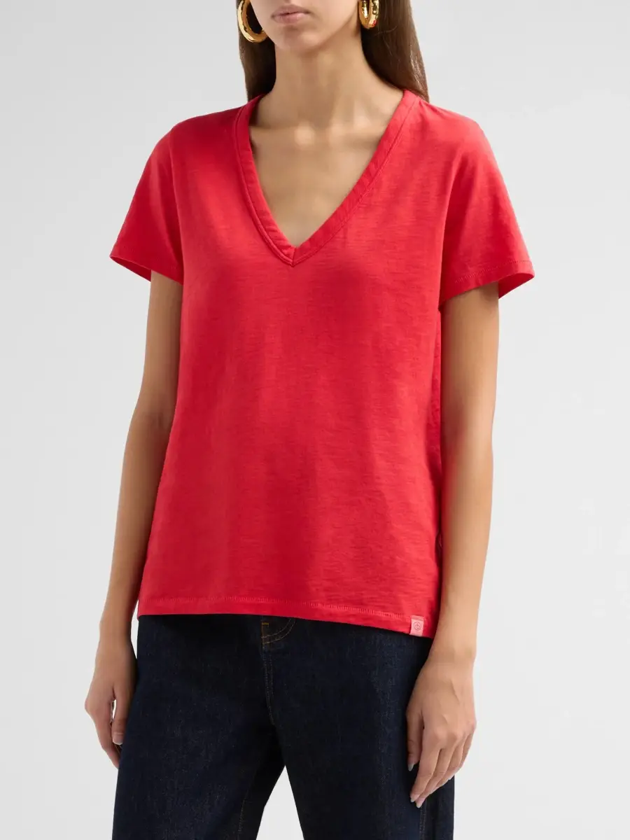 rag & bone Women's The Slub Vee V-Neck T-Shirt | Thumbnail 4 rag & bone Women's The Slub Vee V-Neck T-Shirt | Thumbnail 4