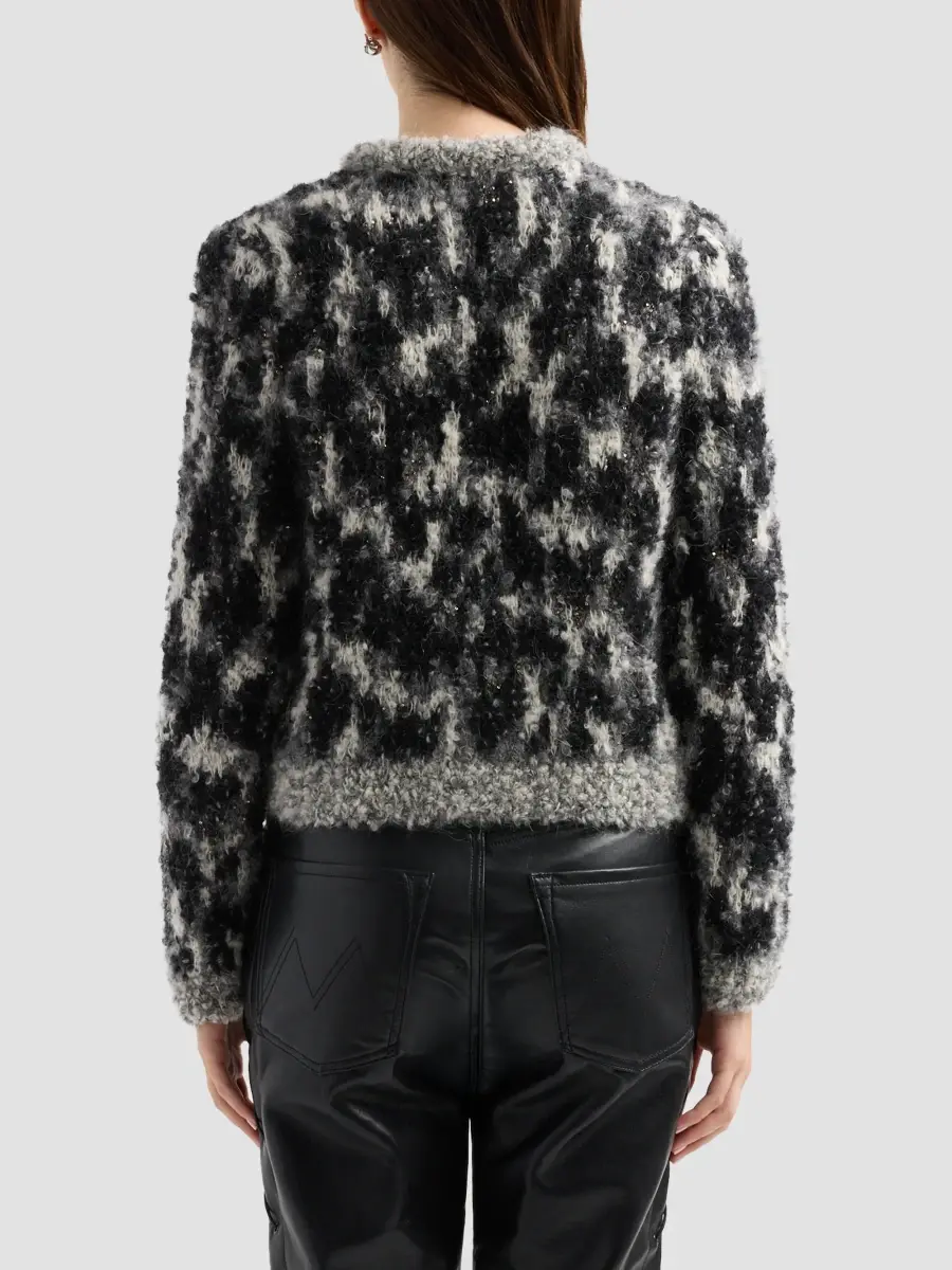 Mother Women's Mohair-Wool-Blend Crop Cardigan | Thumbnail 3 Mother Women's Mohair-Wool-Blend Crop Cardigan | Thumbnail 3