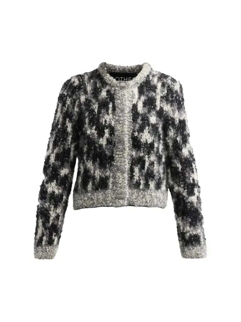 Women's Mohair-Wool-Blend Crop Cardigan Women's Mohair-Wool-Blend Crop Cardigan