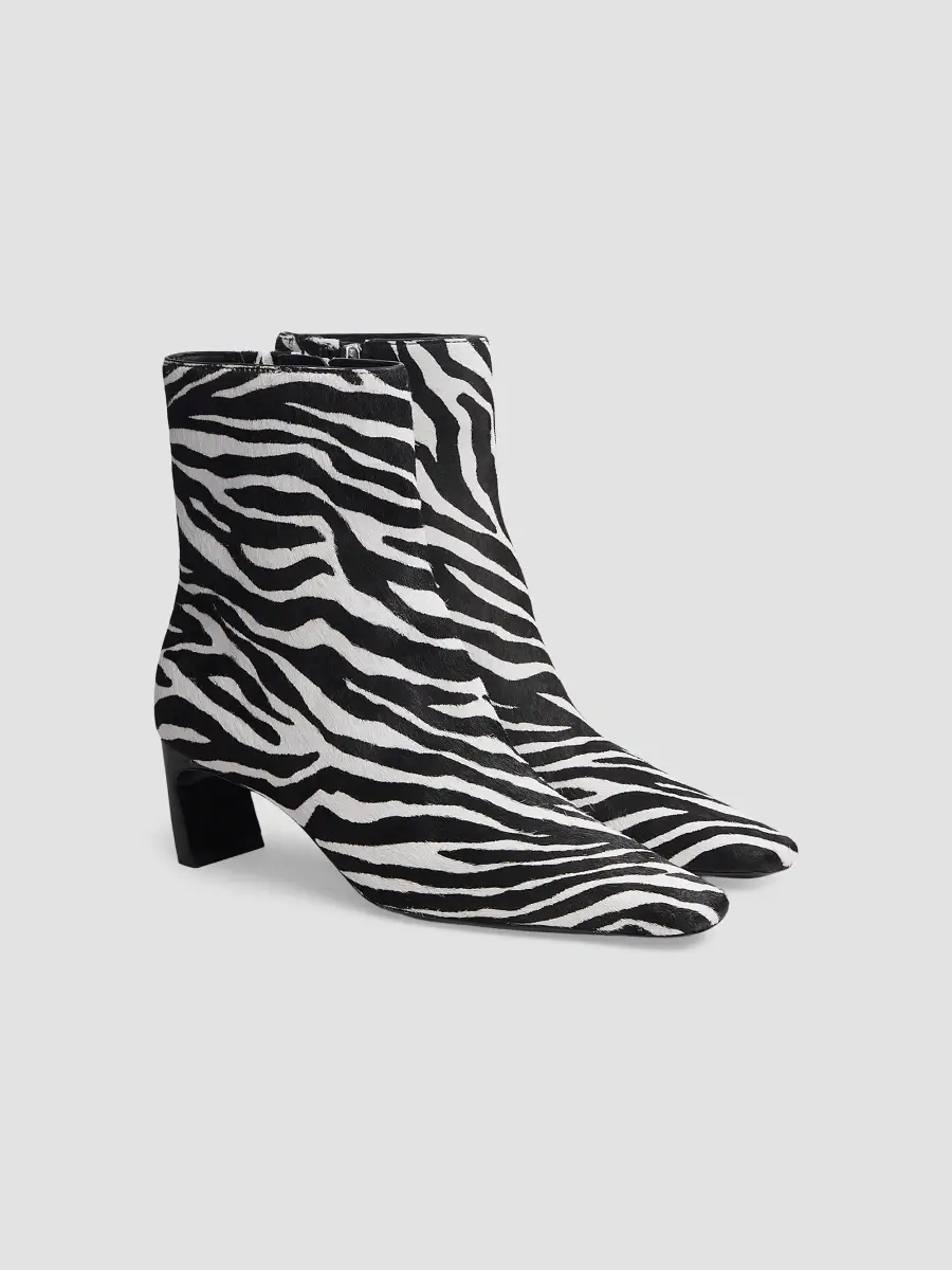 rag & bone Women's Kai 55MM Zebra-Print Calf Hair Ankle Boots | Thumbnail 2 rag & bone Women's Kai 55MM Zebra-Print Calf Hair Ankle Boots | Thumbnail 2