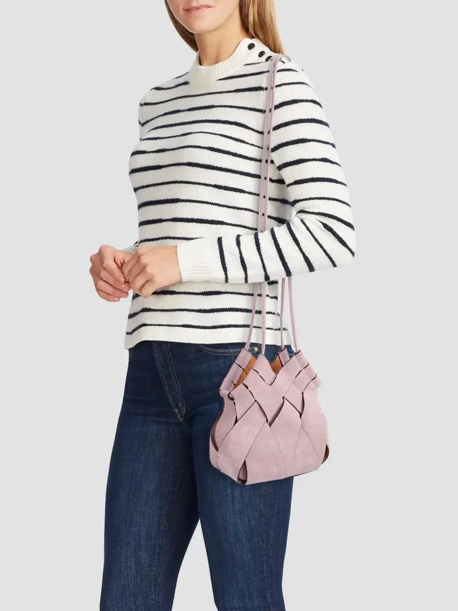 Ulla Johnson Women's Charlotte Woven Suede Crossbody Bag | Thumbnail 2