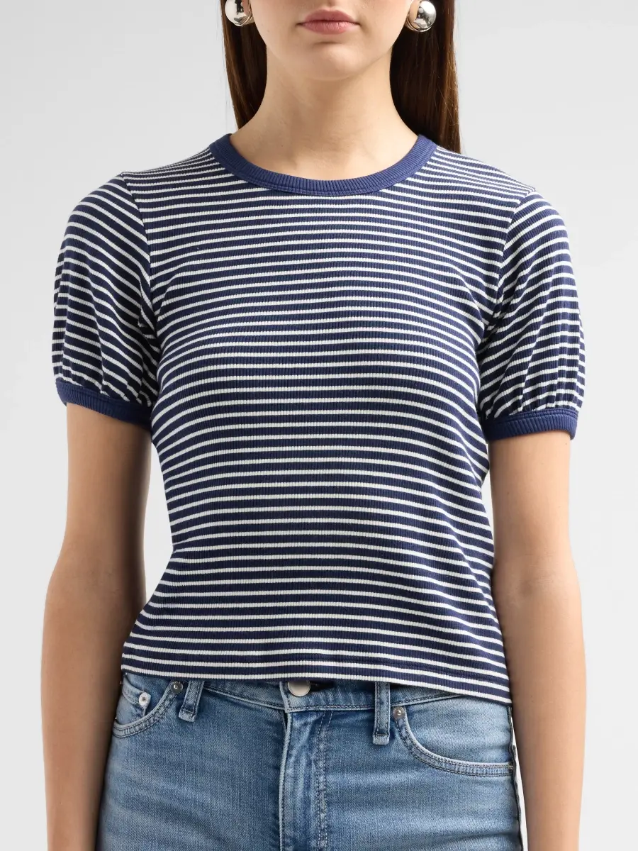 rag & bone Women's The Essential Striped Pima Cotton T-Shirt | Thumbnail 5 rag & bone Women's The Essential Striped Pima Cotton T-Shirt | Thumbnail 5