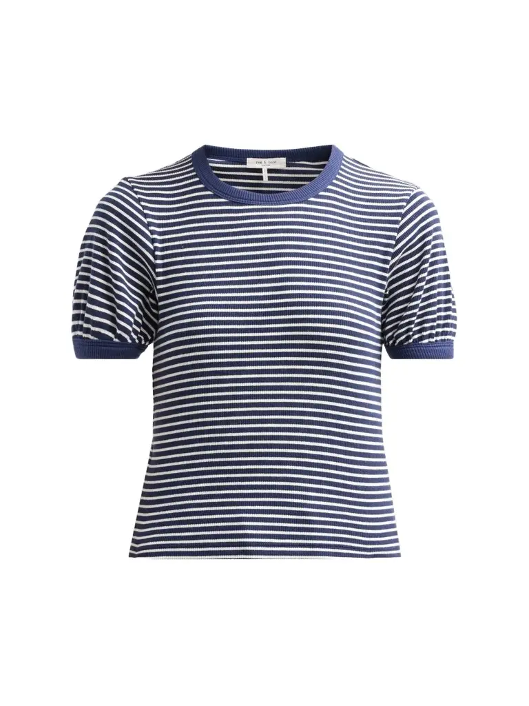 Women's The Essential Striped Pima Cotton T-Shirt