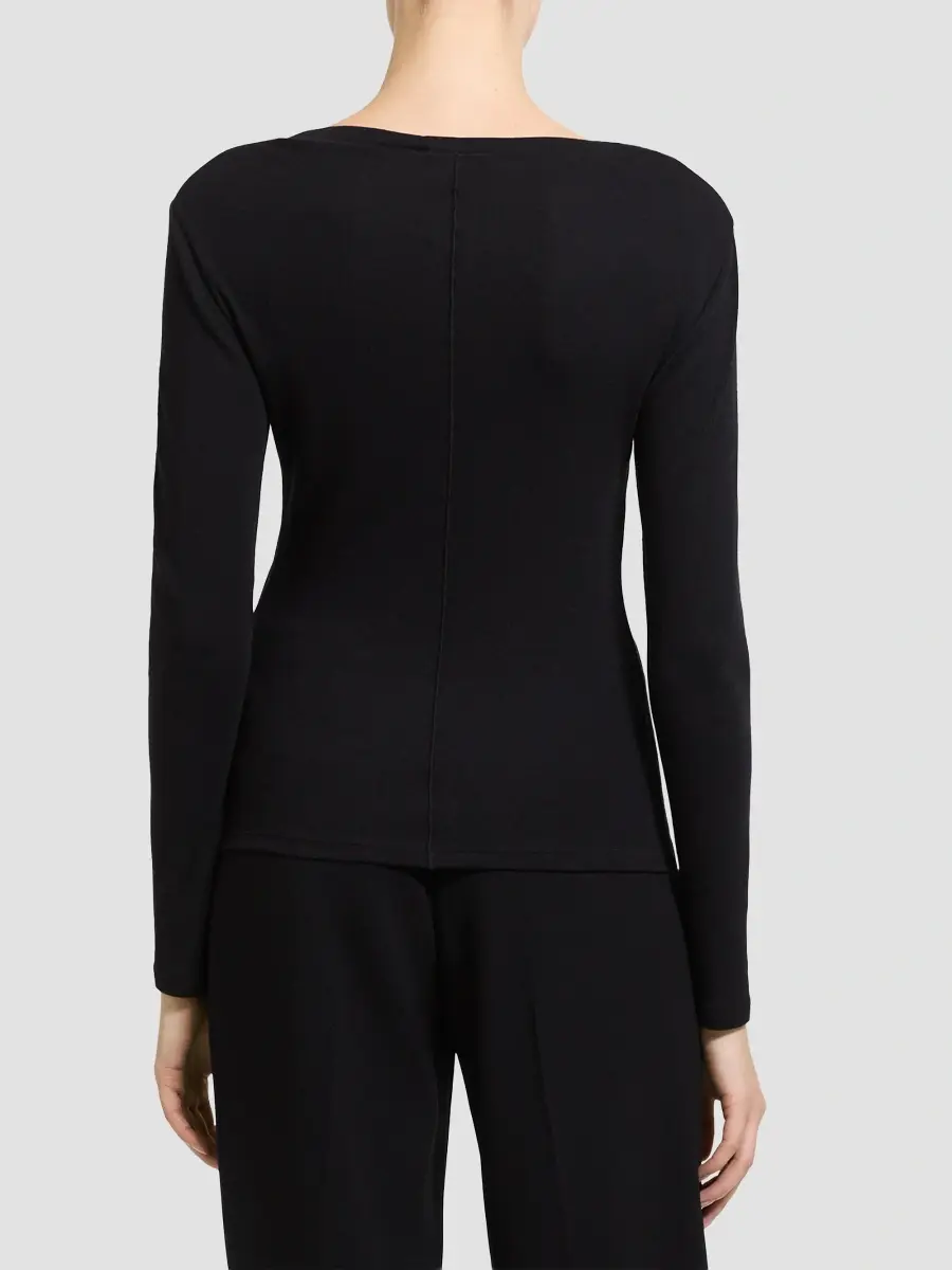 Theory Women's Purl Henley Long-Sleeve T-Shirt | Thumbnail 3 Theory Women's Purl Henley Long-Sleeve T-Shirt | Thumbnail 3