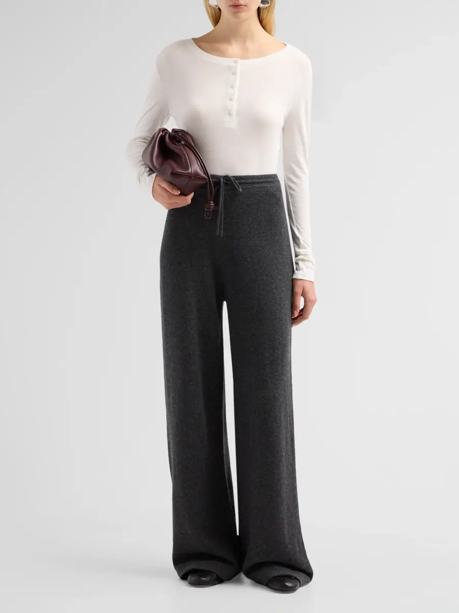 Theory Women's Cashmere Track Pants | Thumbnail 2 Theory Women's Cashmere Track Pants | Thumbnail 2