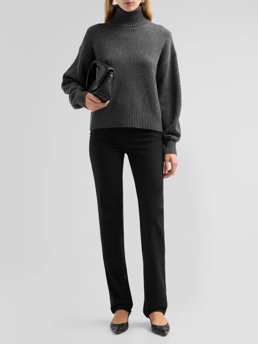Theory Women's Cashmere Turtleneck Sweater | Thumbnail 2 Theory Women's Cashmere Turtleneck Sweater | Thumbnail 2