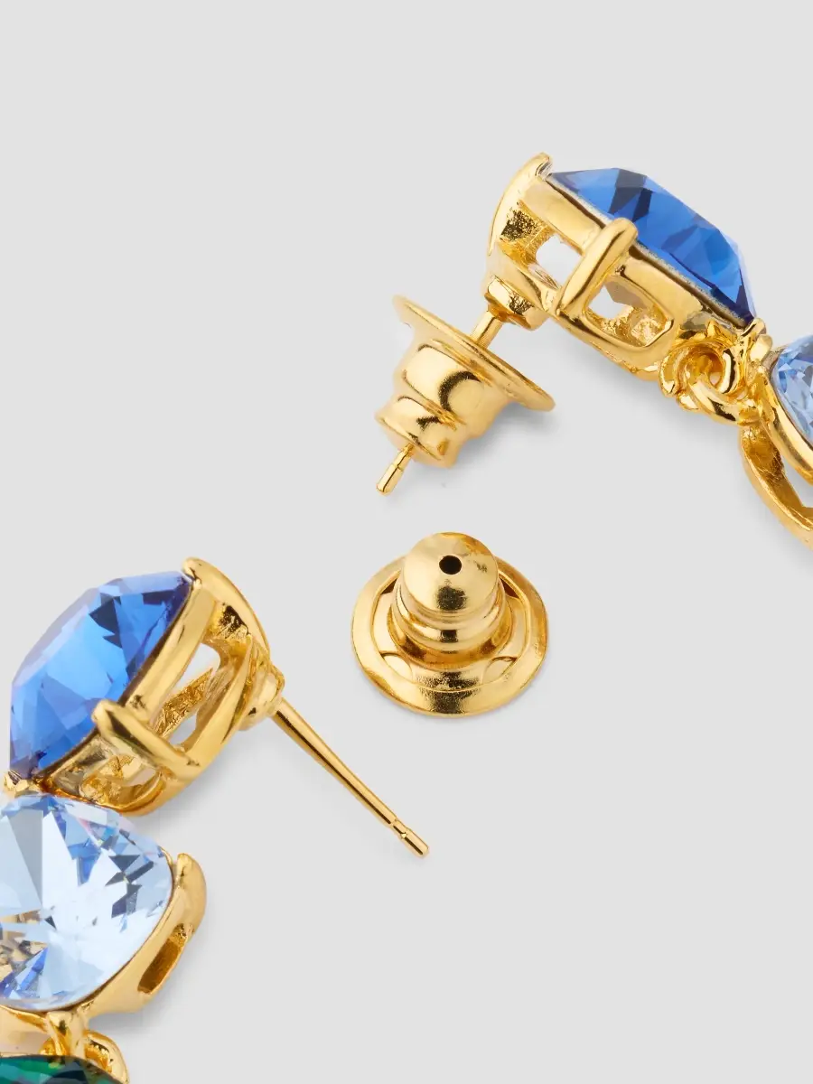 Oscar de la Renta Women's Goldtone or Silvertone & Glass Crystal Drop Earrings | Thumbnail 3