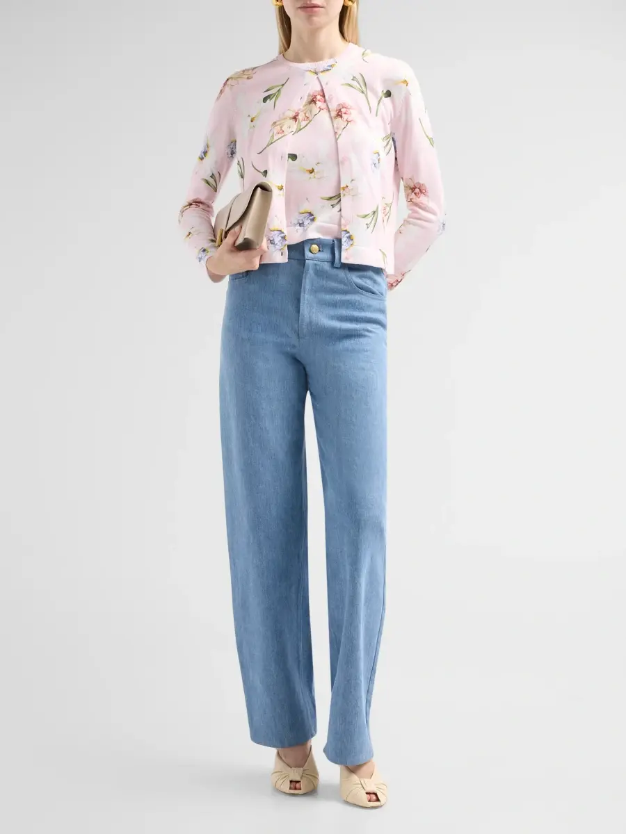Oscar de la Renta Women's Printed Twinset Cardigan | Thumbnail 2 Oscar de la Renta Women's Printed Twinset Cardigan | Thumbnail 2