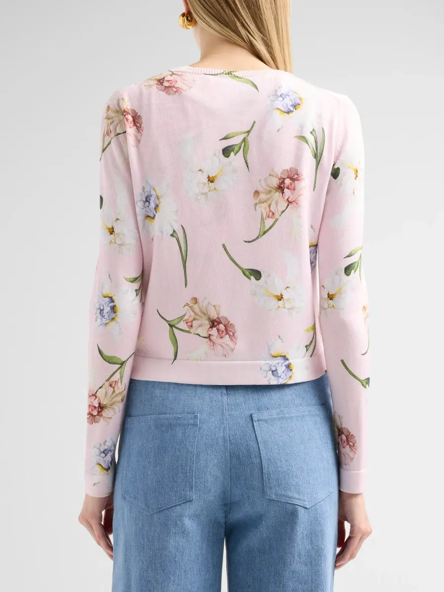 Oscar de la Renta Women's Printed Twinset Cardigan | Thumbnail 3 Oscar de la Renta Women's Printed Twinset Cardigan | Thumbnail 3