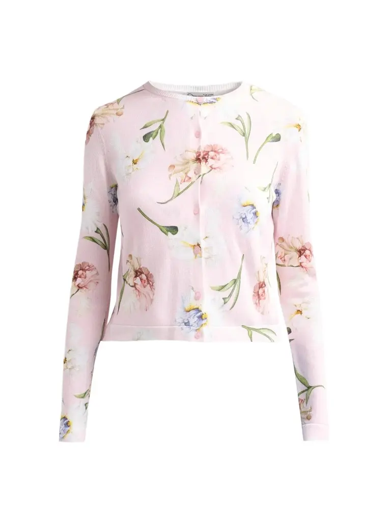 Women's Printed Twinset Cardigan Women's Printed Twinset Cardigan