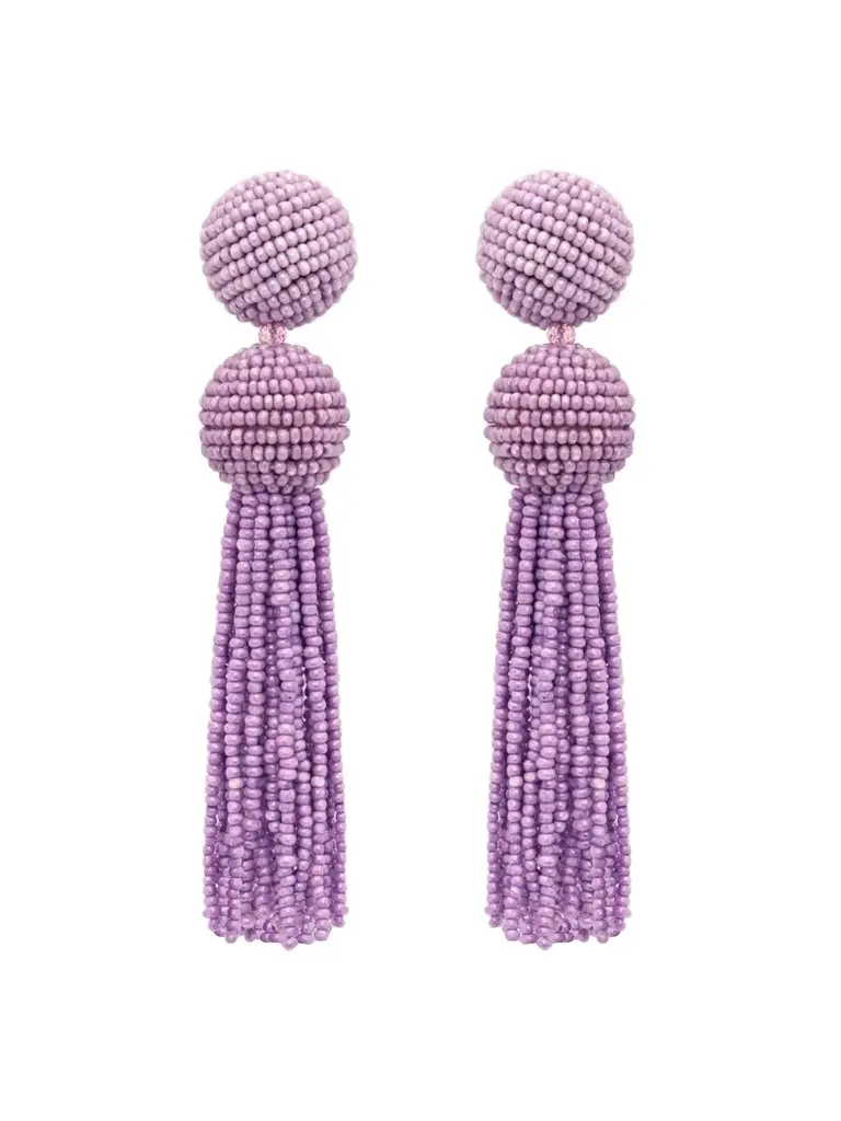 Oscar de la Renta Women's Beaded Tassel Drop Earrings