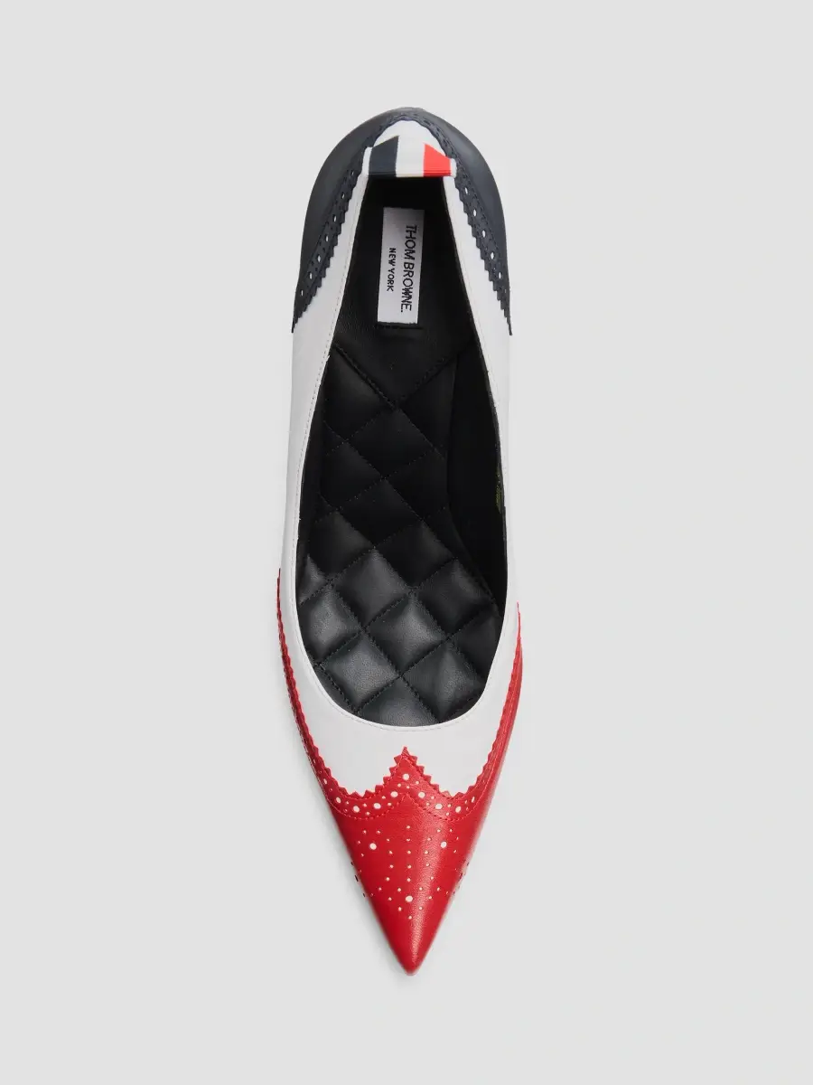 Thom Browne Women's 90MM Wingtip Leather Pumps | Thumbnail 6 Thom Browne Women's 90MM Wingtip Leather Pumps | Thumbnail 6