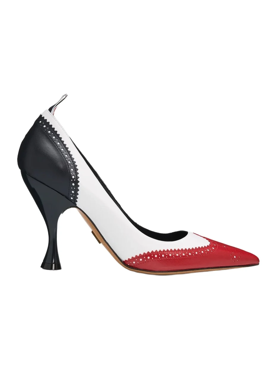 Thom Browne Women's 90MM Wingtip Leather Pumps