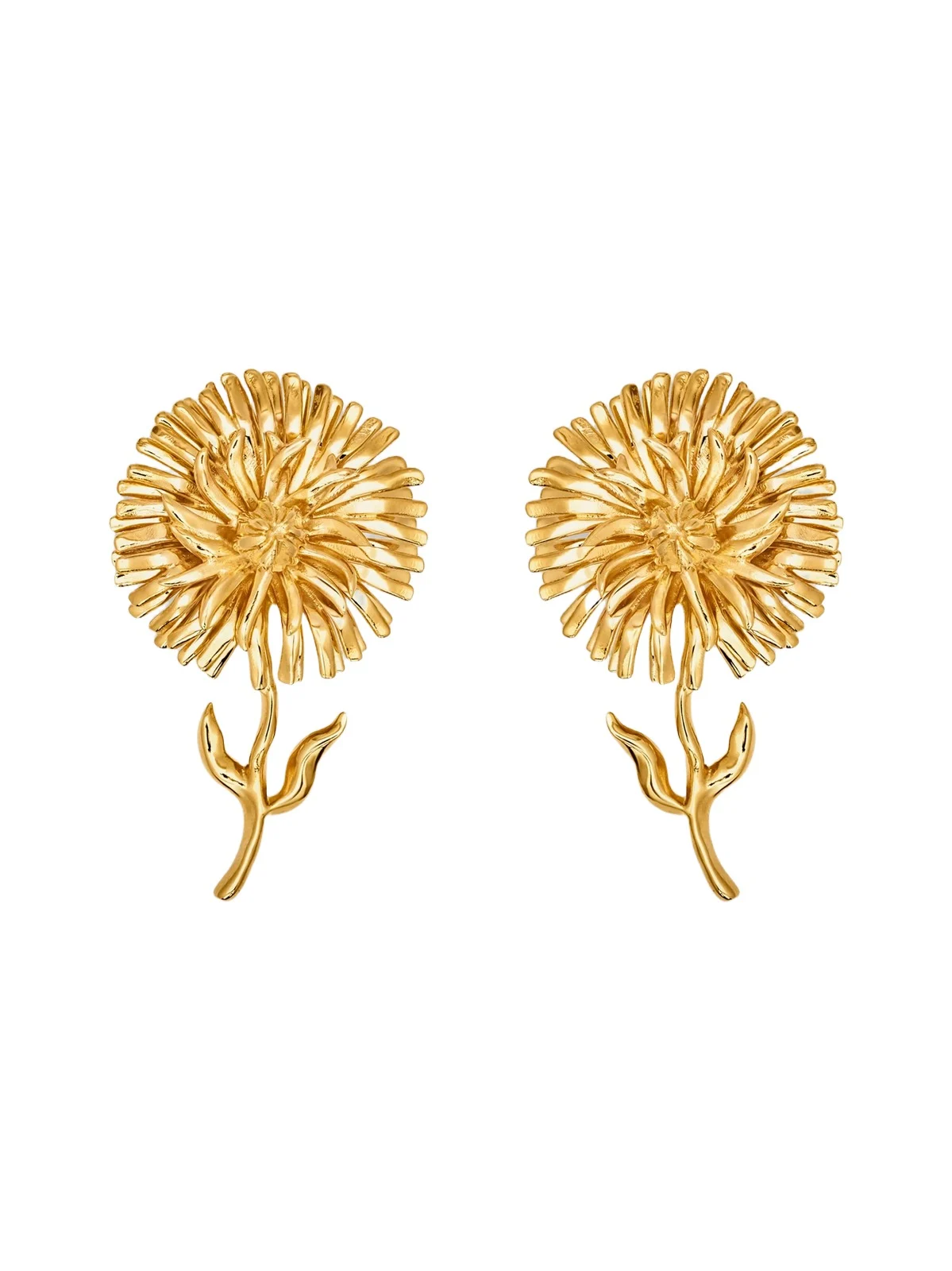 Women's Goldtone Clip-On Daisy Earrings Women's Goldtone Clip-On Daisy Earrings