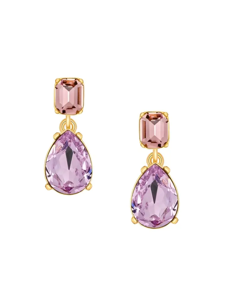 Women's Goldtone & Glass Crystal Drop Earrings