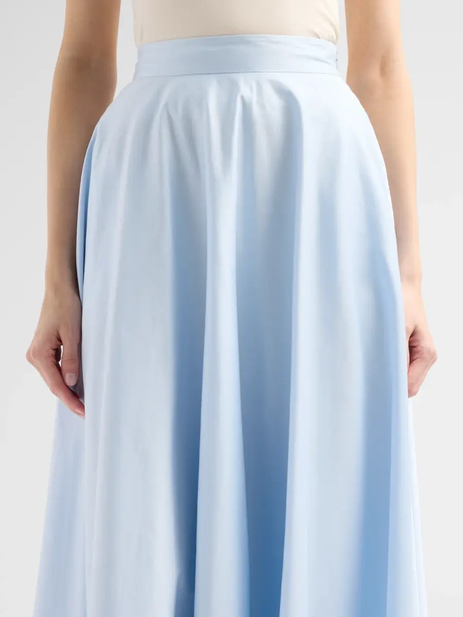 Oscar de la Renta Women's Cotton Poplin Sateen Circle Skirt | Thumbnail 5
