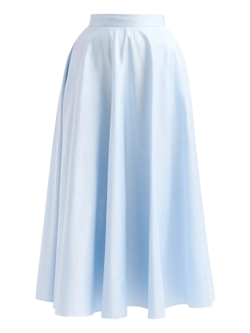 Oscar de la Renta Women's Cotton Poplin Sateen Circle Skirt