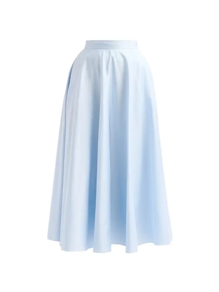 Women's Cotton Poplin Sateen Circle Skirt Women's Cotton Poplin Sateen Circle Skirt