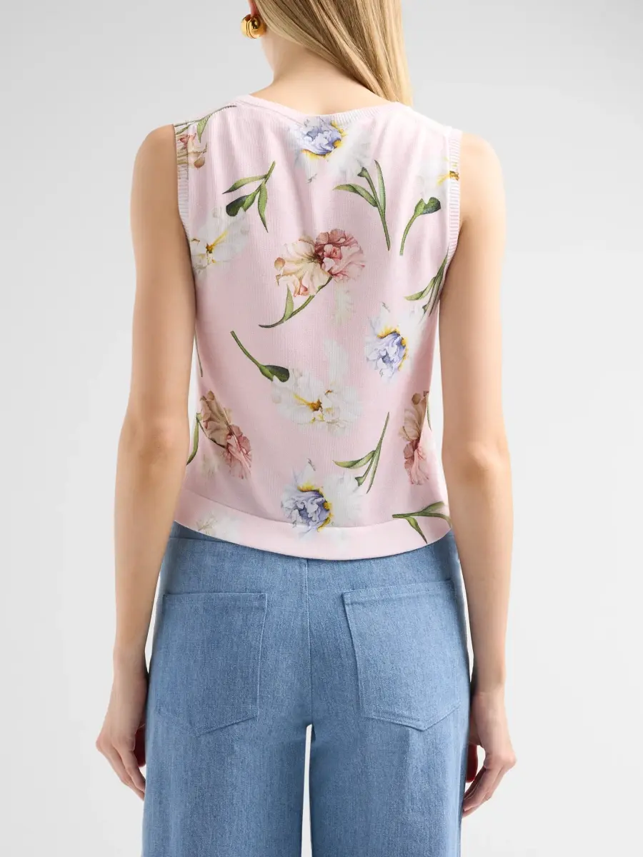 Oscar de la Renta Women's Resort Printed Twinset Tank | Thumbnail 3 Oscar de la Renta Women's Resort Printed Twinset Tank | Thumbnail 3