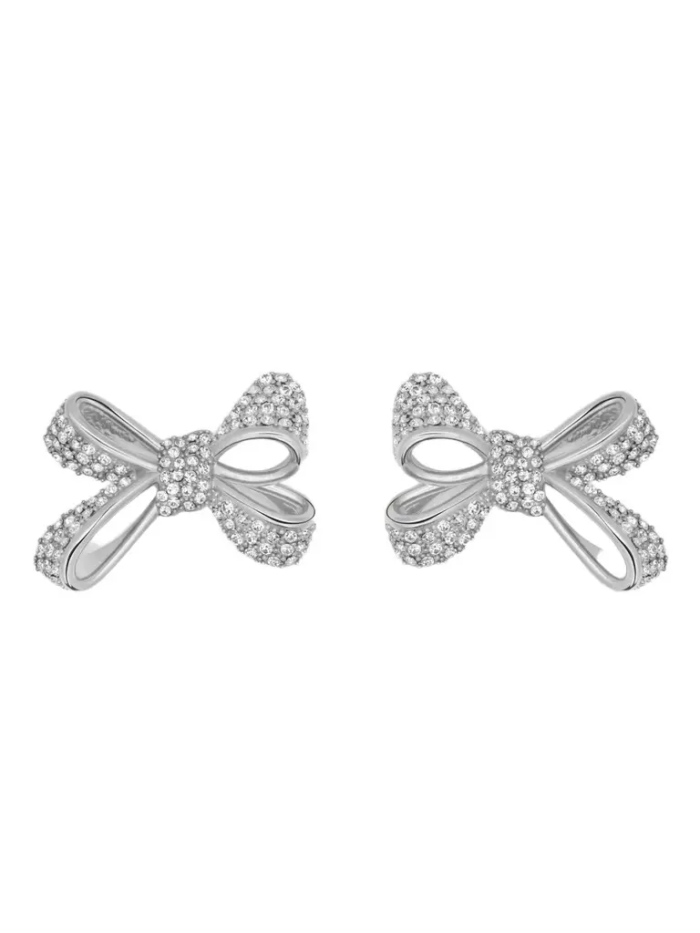 Oscar de la Renta Women's Goldtone & Glass Crystal Bow Stud Earrings
