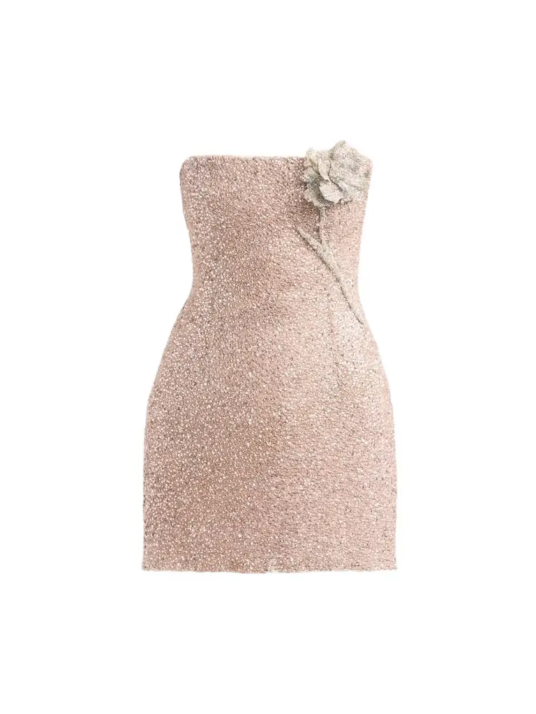 Women's Resort Beaded Iris Embroidered Cocktail Dress Women's Resort Beaded Iris Embroidered Cocktail Dress