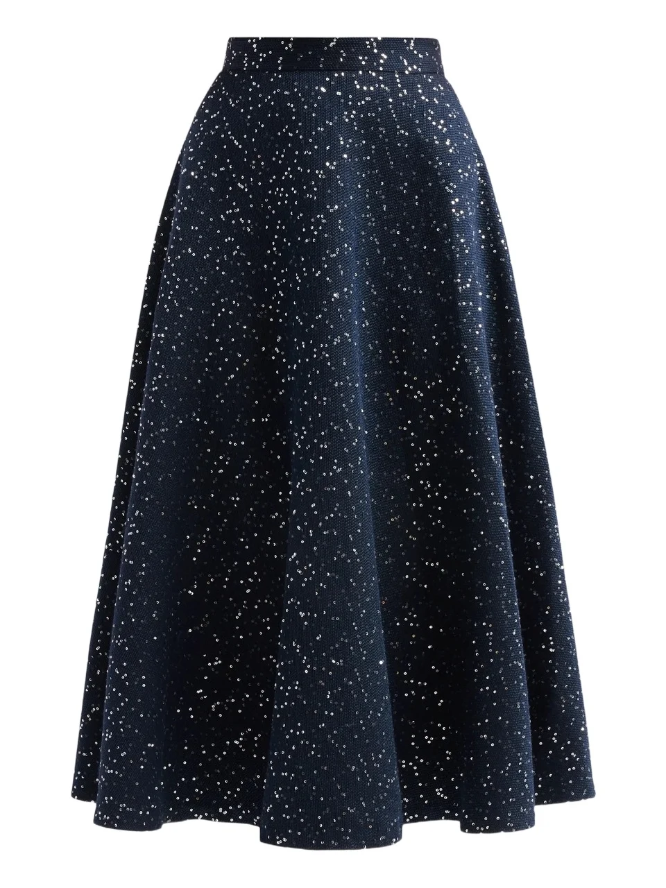 Oscar de la Renta Women's Sequin Tweed A-Line Skirt