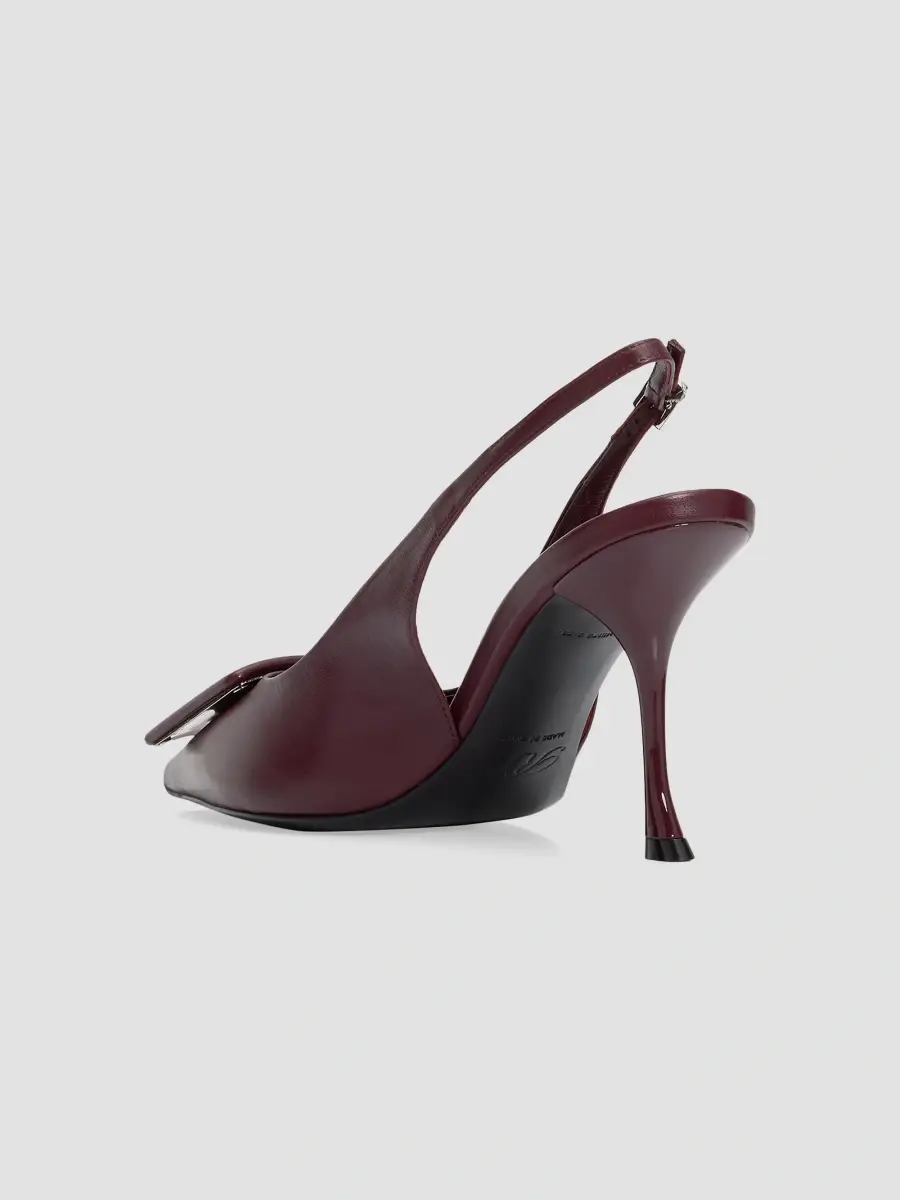Roger Vivier Women's Viv In The City 85MM Leather Slingback Pumps | Thumbnail 4