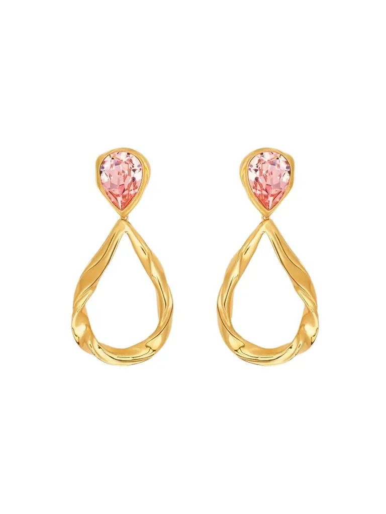 Oscar de la Renta Women's Goldtone & Glass Crystal Clip-On Drop Earrings