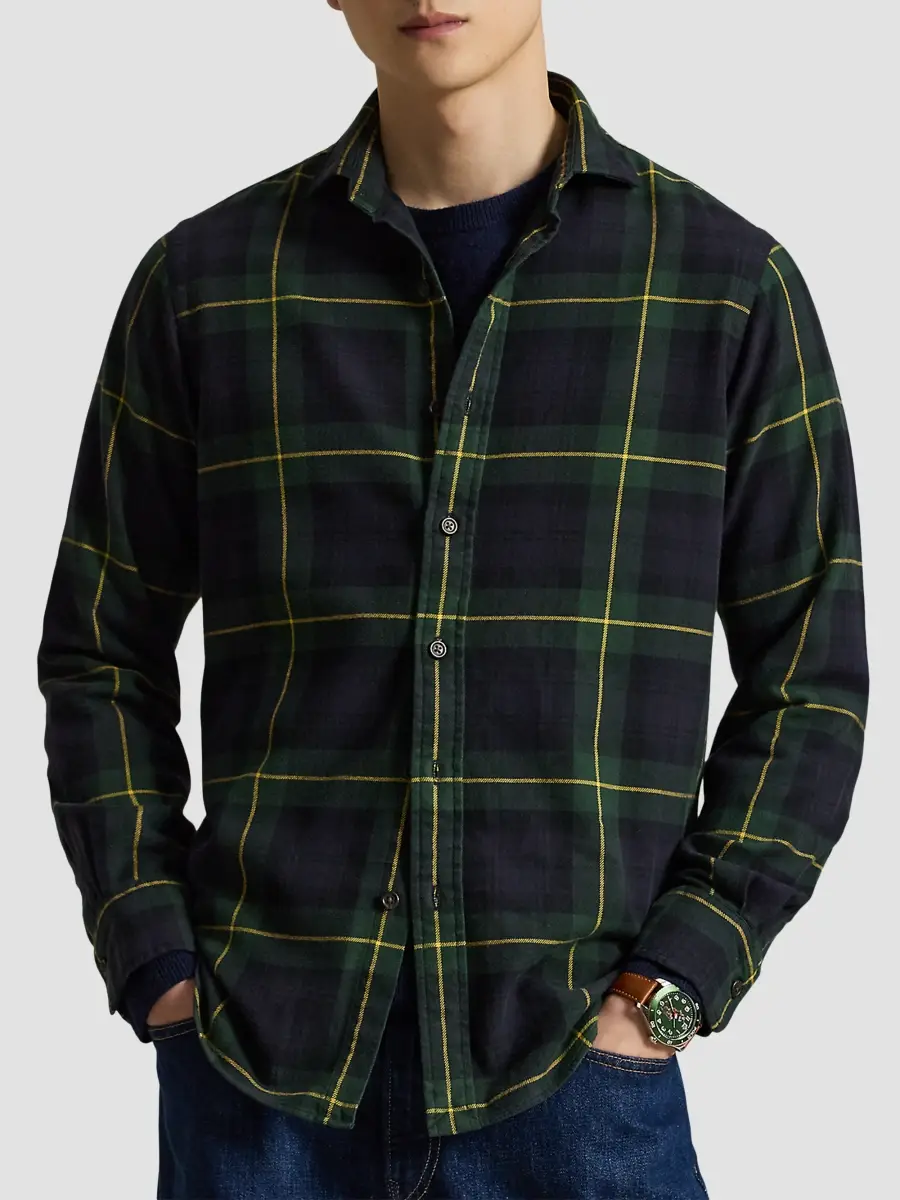 Polo Ralph Lauren Men's Classic-Fit Plaid Flannel Shirt | Thumbnail 4