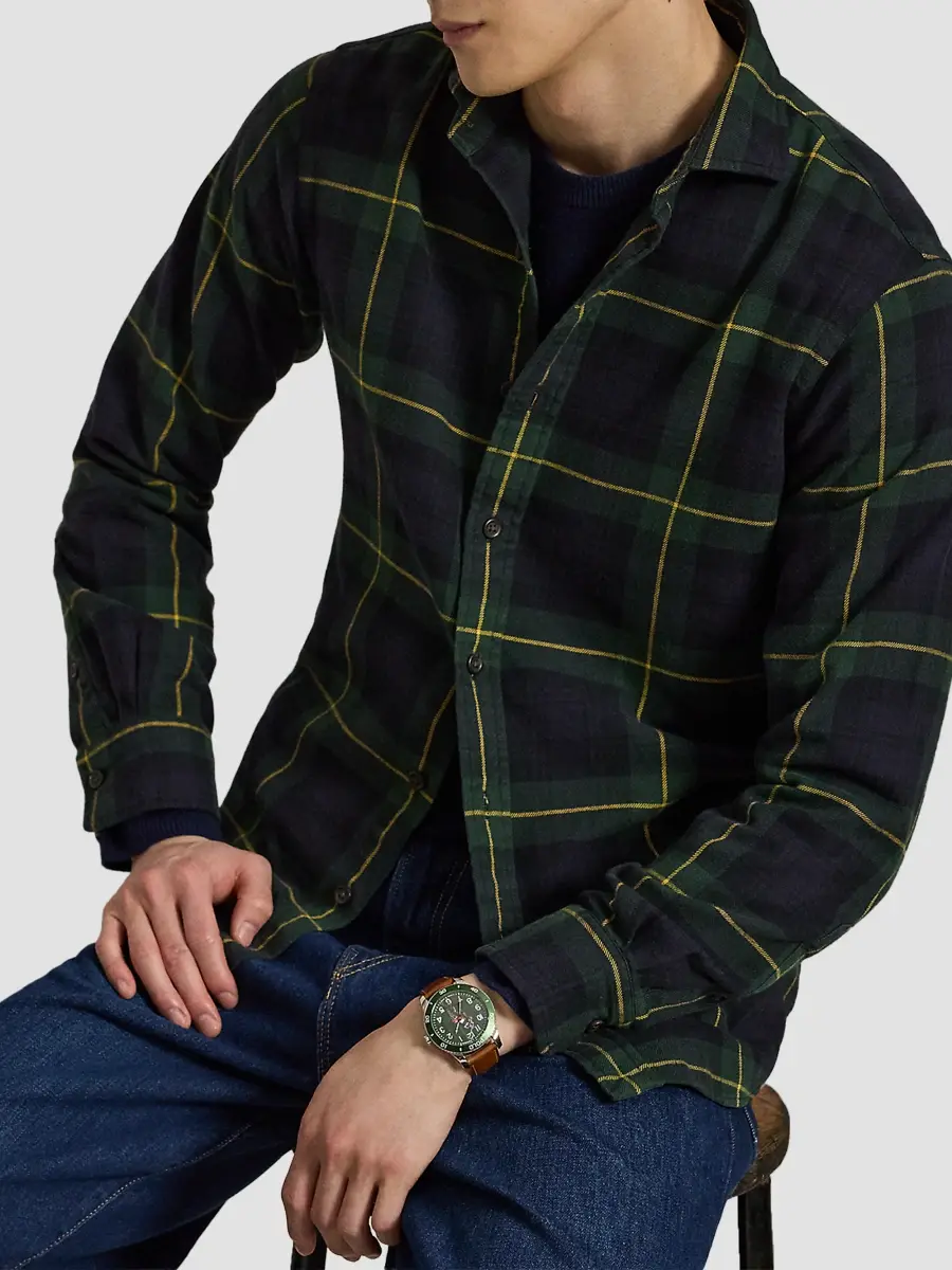 Polo Ralph Lauren Men's Classic-Fit Plaid Flannel Shirt | Thumbnail 5