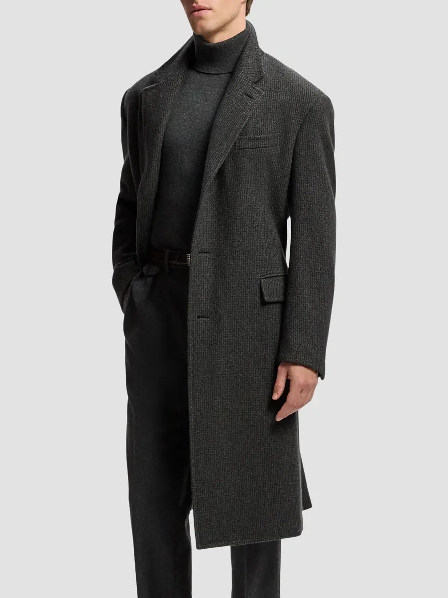 Ralph Lauren Purple Label Men's Glenn Houndstooth Wool-Cashmere Coat | Thumbnail 8 Ralph Lauren Purple Label Men's Glenn Houndstooth Wool-Cashmere Coat | Thumbnail 8