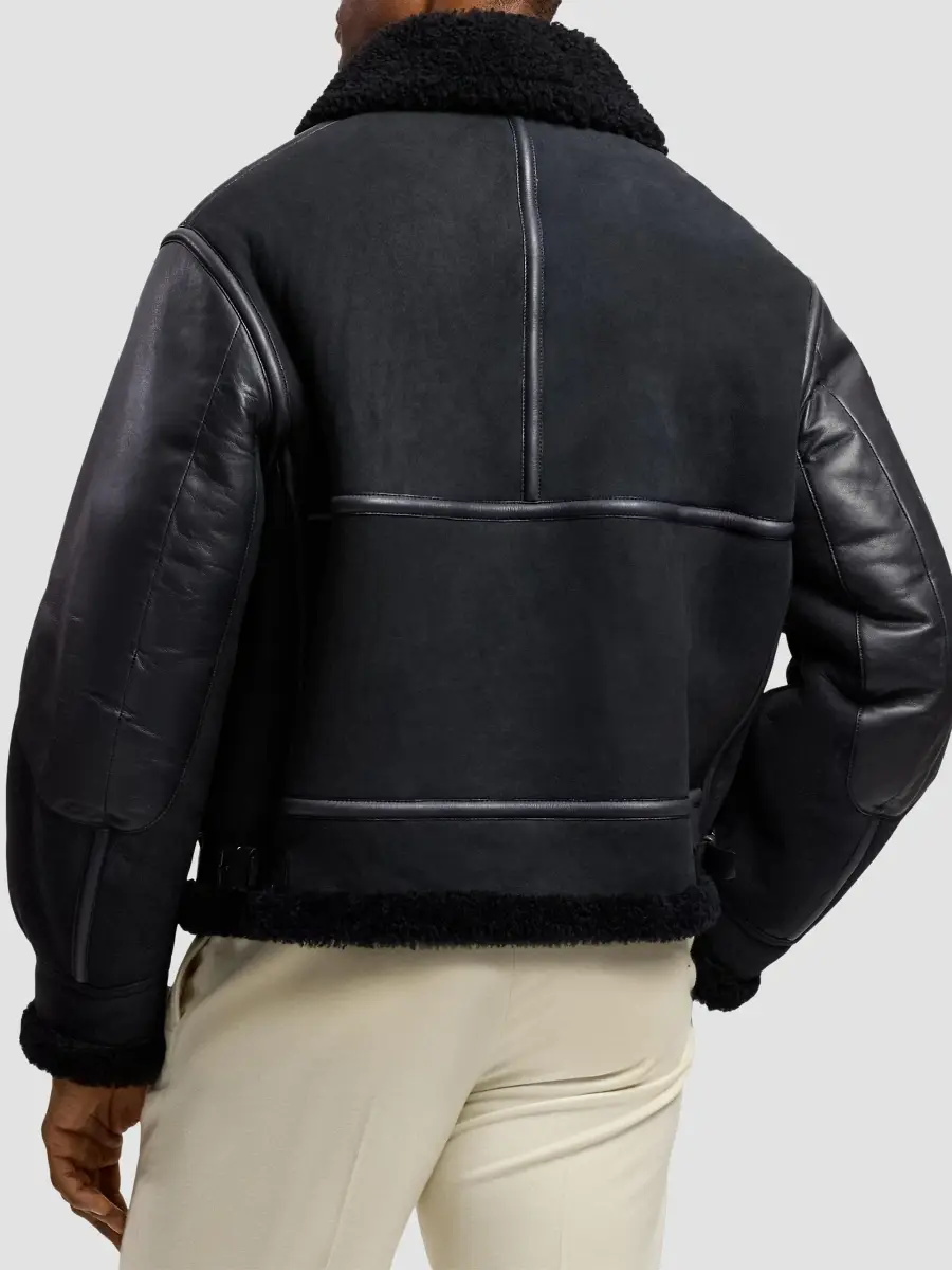 Ralph Lauren Purple Label Men's Lutton Shearling Aviator Jacket | Thumbnail 3 Ralph Lauren Purple Label Men's Lutton Shearling Aviator Jacket | Thumbnail 3