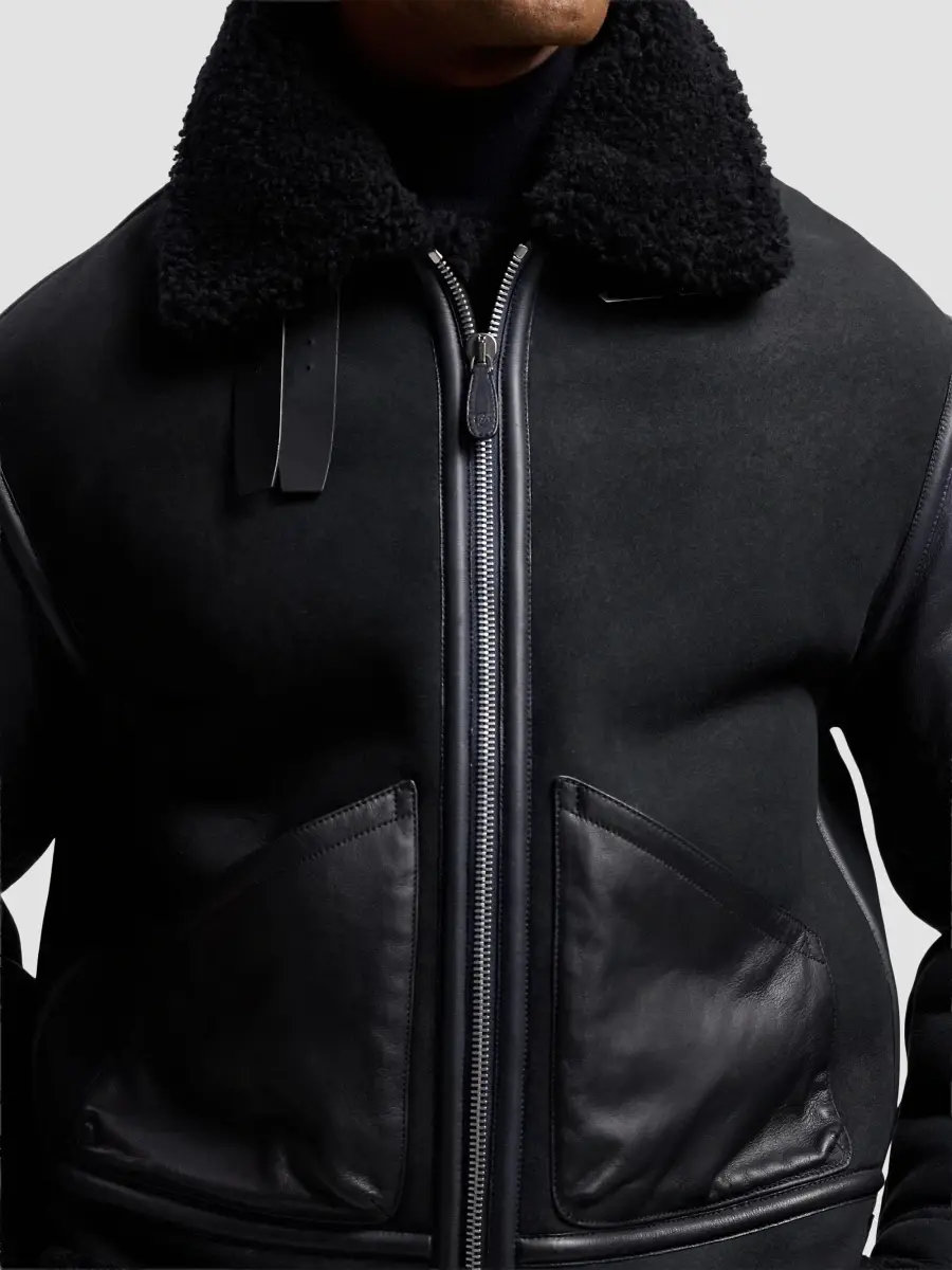 Ralph Lauren Purple Label Men's Lutton Shearling Aviator Jacket | Thumbnail 5 Ralph Lauren Purple Label Men's Lutton Shearling Aviator Jacket | Thumbnail 5
