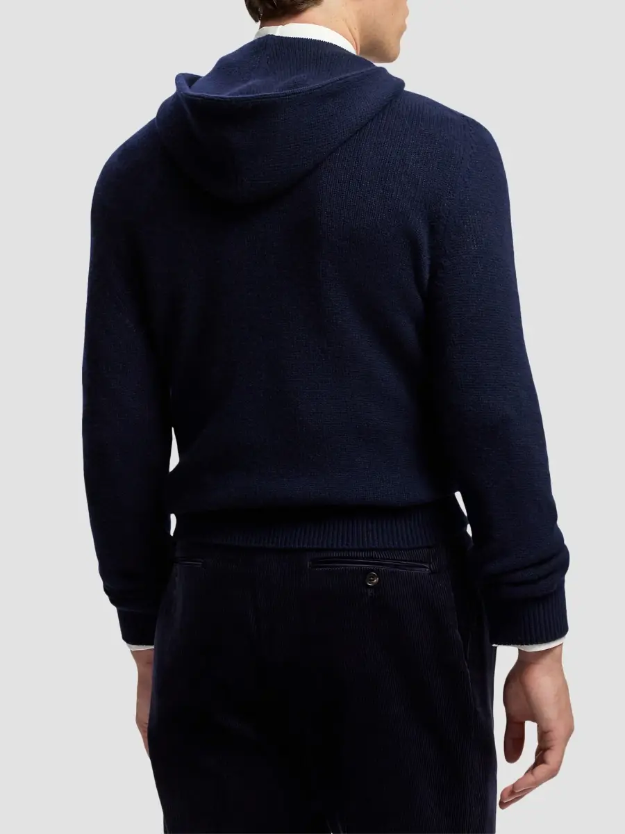 Ralph Lauren Purple Label Men's Polo Bear Cashmere Hooded Sweater | Thumbnail 3 Ralph Lauren Purple Label Men's Polo Bear Cashmere Hooded Sweater | Thumbnail 3