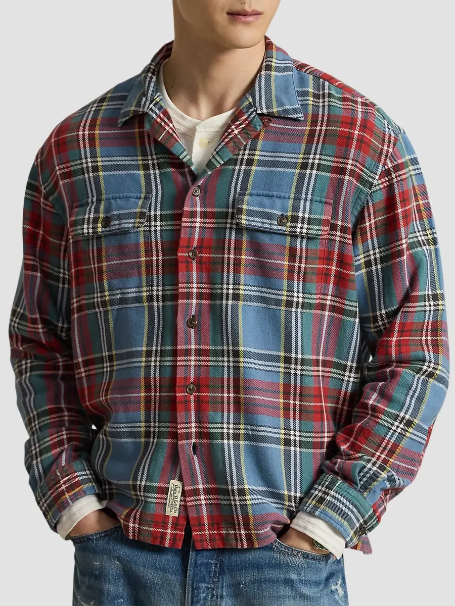 Polo Ralph Lauren Men's Plaid Cotton Flannel Shirt | Thumbnail 4 Polo Ralph Lauren Men's Plaid Cotton Flannel Shirt | Thumbnail 4