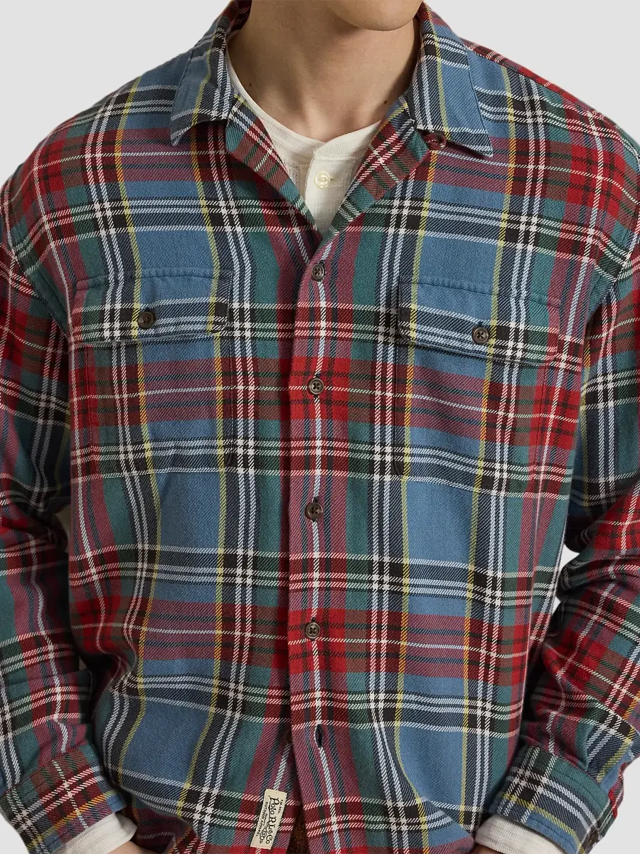 Polo Ralph Lauren Men's Plaid Cotton Flannel Shirt | Thumbnail 5 Polo Ralph Lauren Men's Plaid Cotton Flannel Shirt | Thumbnail 5