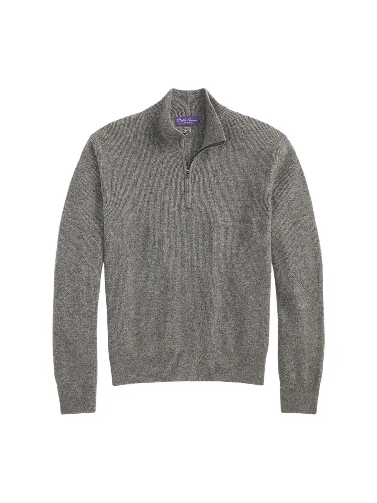 Men's Textured Cashmere Quarter-Zip Sweater Men's Textured Cashmere Quarter-Zip Sweater