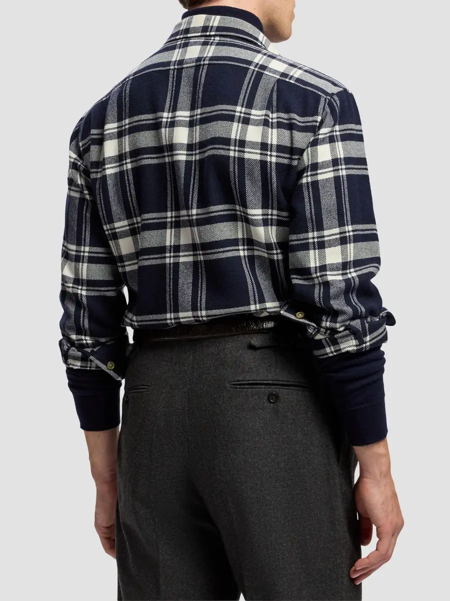 Ralph Lauren Purple Label Men's Plaid Cotton Flannel Shirt | Thumbnail 3 Ralph Lauren Purple Label Men's Plaid Cotton Flannel Shirt | Thumbnail 3