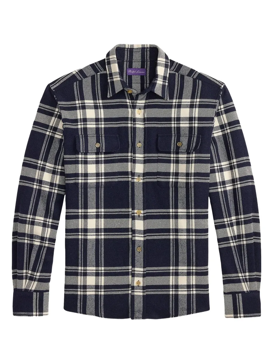 Men's Plaid Cotton Flannel Shirt