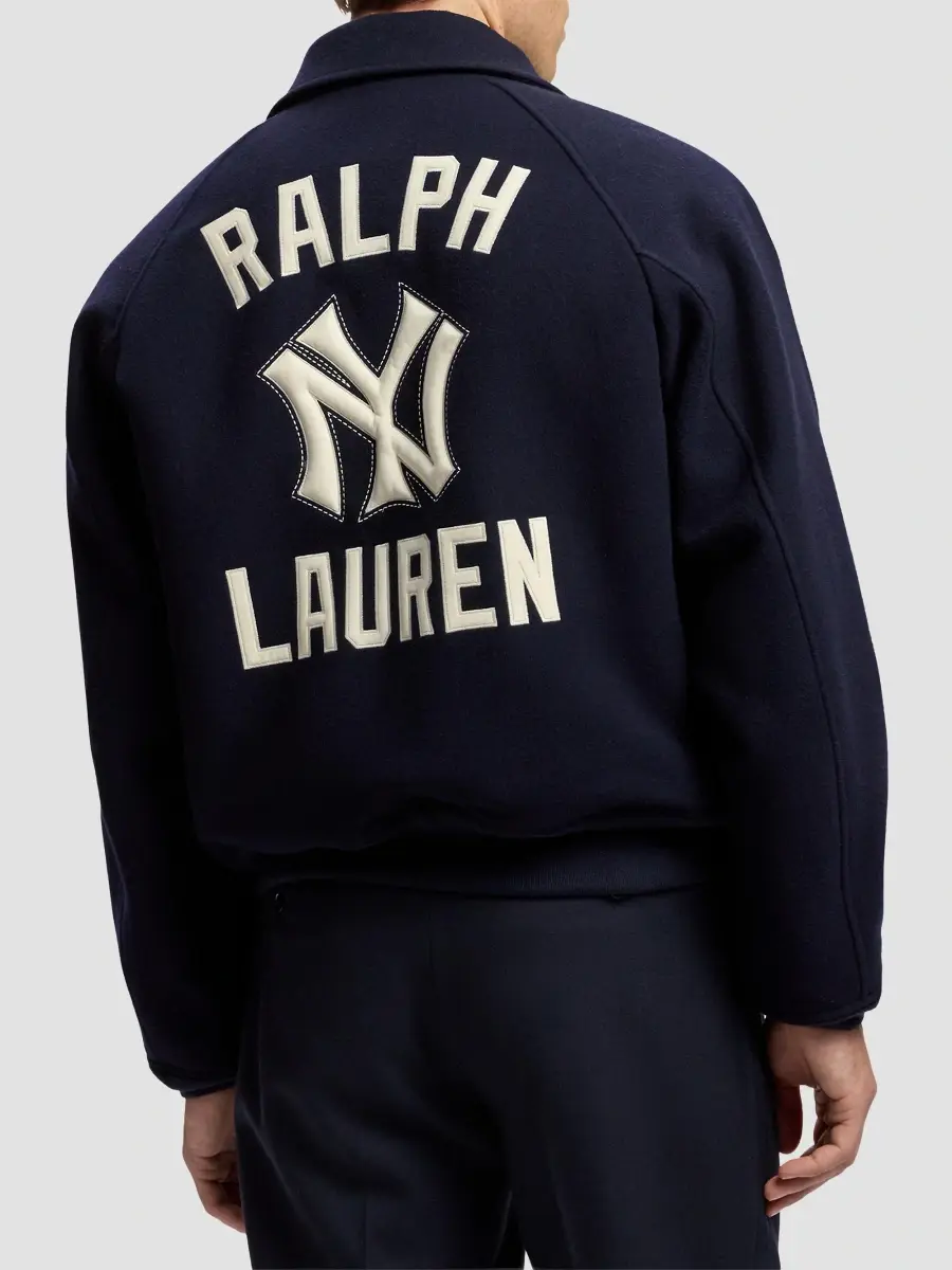 Ralph Lauren Purple Label Men's Yankees Appliqué Shearling-Lined Wool Jacket | Thumbnail 3 Ralph Lauren Purple Label Men's Yankees Appliqué Shearling-Lined Wool Jacket | Thumbnail 3