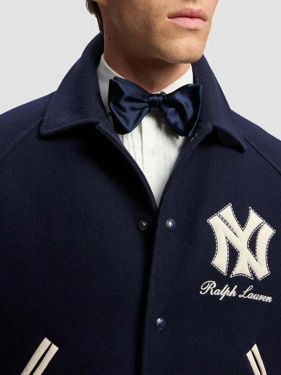 Ralph Lauren Purple Label Men's Yankees Appliqué Shearling-Lined Wool Jacket | Thumbnail 5 Ralph Lauren Purple Label Men's Yankees Appliqué Shearling-Lined Wool Jacket | Thumbnail 5