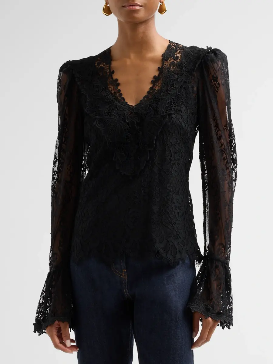 Kobi Halperin Women's Callie Lace Blouse | Thumbnail 4 Kobi Halperin Women's Callie Lace Blouse | Thumbnail 4
