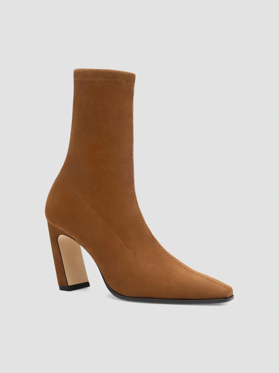 Stuart Weitzman Women's Stassi 85MM Stretch Booties | Thumbnail 2 Stuart Weitzman Women's Stassi 85MM Stretch Booties | Thumbnail 2