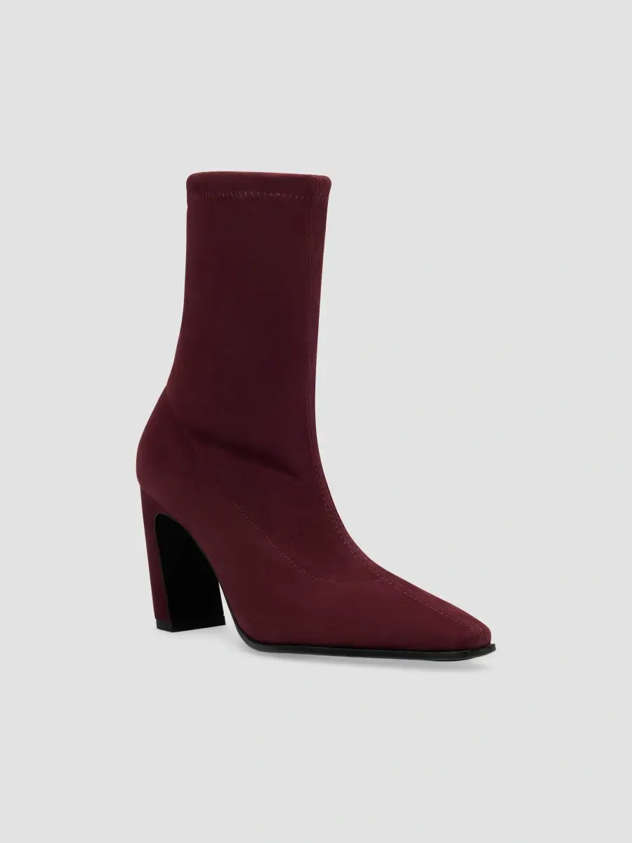 Stuart Weitzman Women's Stassi 85MM Stretch Booties - Boy'senberry | Thumbnail 2 Stuart Weitzman Women's Stassi 85MM Stretch Booties - Boy'senberry | Thumbnail 2