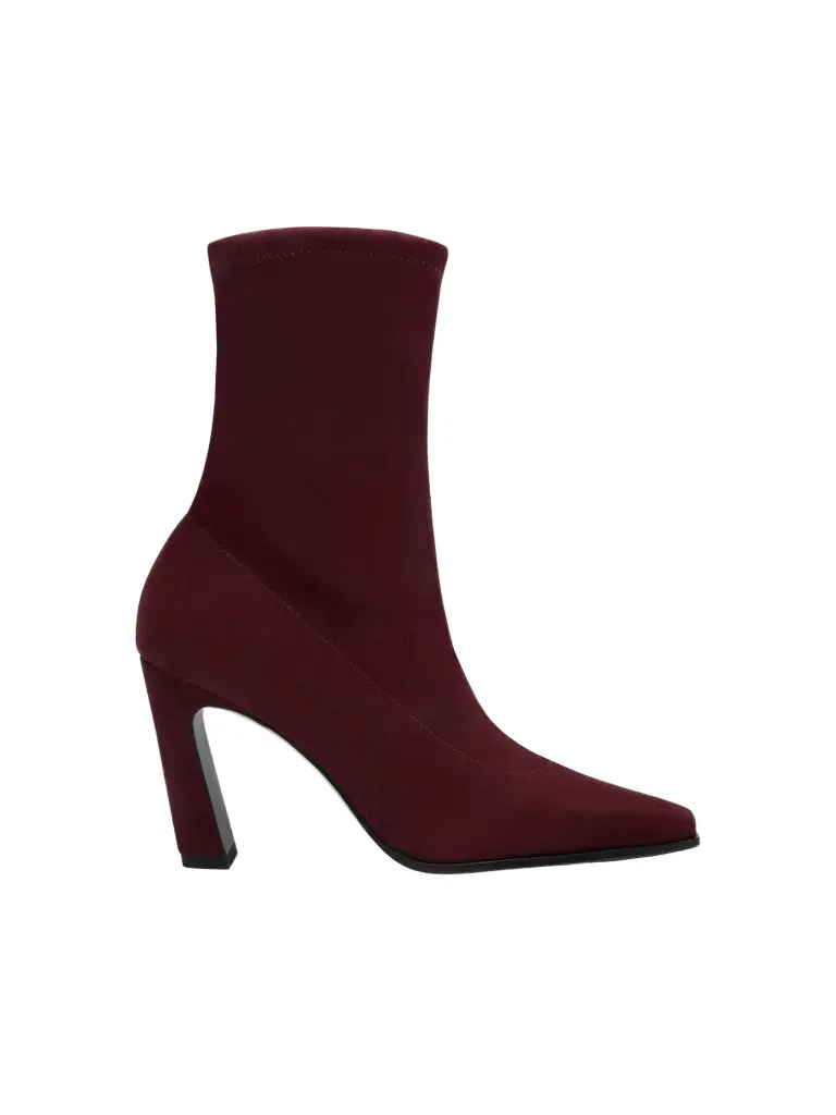 Stuart Weitzman Women's Stassi 85MM Stretch Booties - Boy'senberry